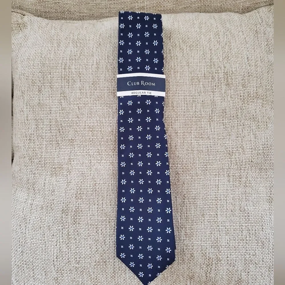 Club Room Classic Day Floral Neat Tie